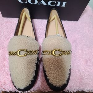 Coach Fur Loafers